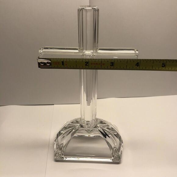✝️🎁Beautiful 7 Inch Marquis By Waterford Standing Cross Crystal Easter - Picture 8 of 12